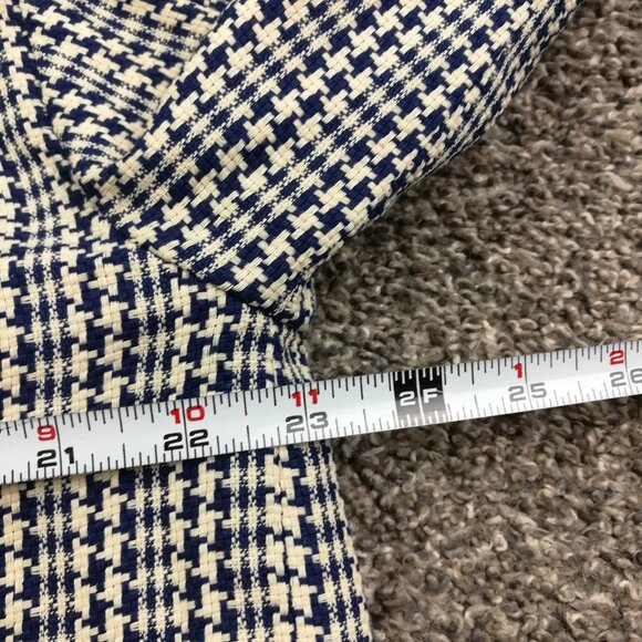 NWT Maeve Anthropologie Jacket Tweed Faux Fur Collar Houndstooth Womens XL $158 - Picture 8 of 12